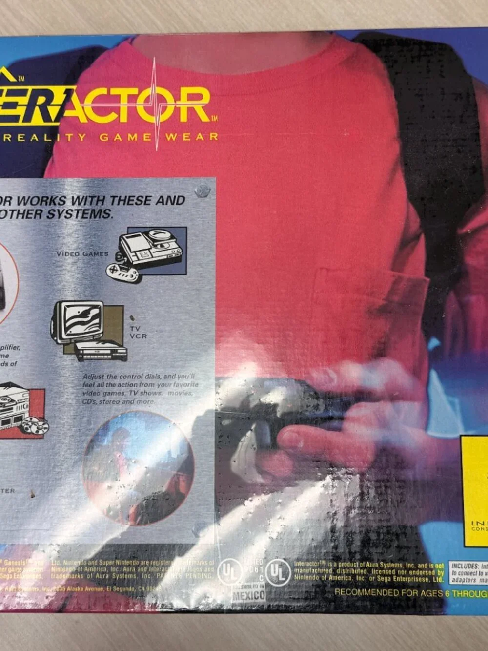AURA Interactor Virtual Reality Game Wear SEALED NEW Sega Genesis SNES
